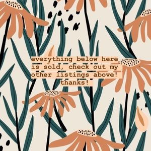 everything below here is sold :)